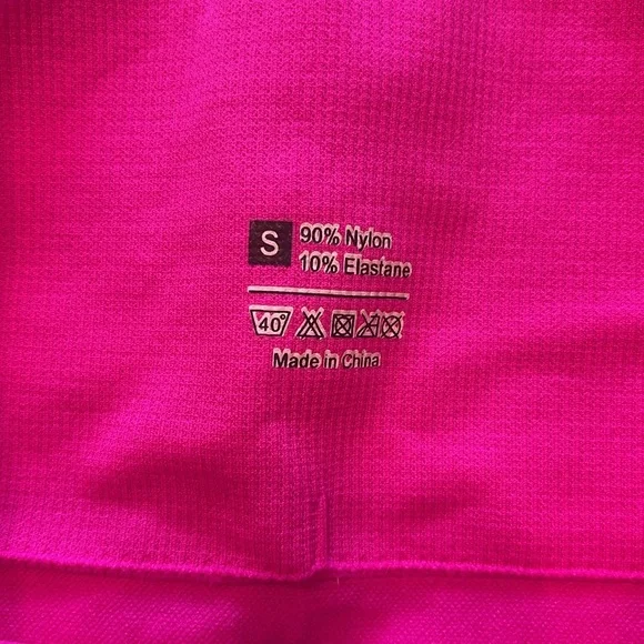 Hot pink stretch, rib pants - Picture 5 of 5